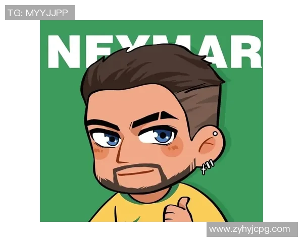 足球明星内马尔的插画动漫世界展现他的激情与魅力